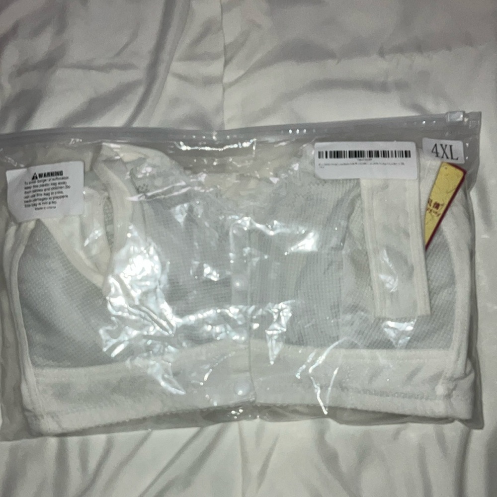 Elegant White Mesh Bra